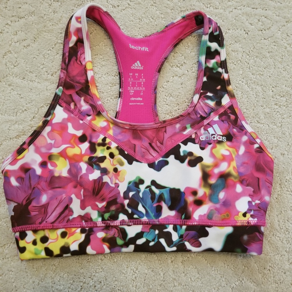 Adidas techfit sports bra